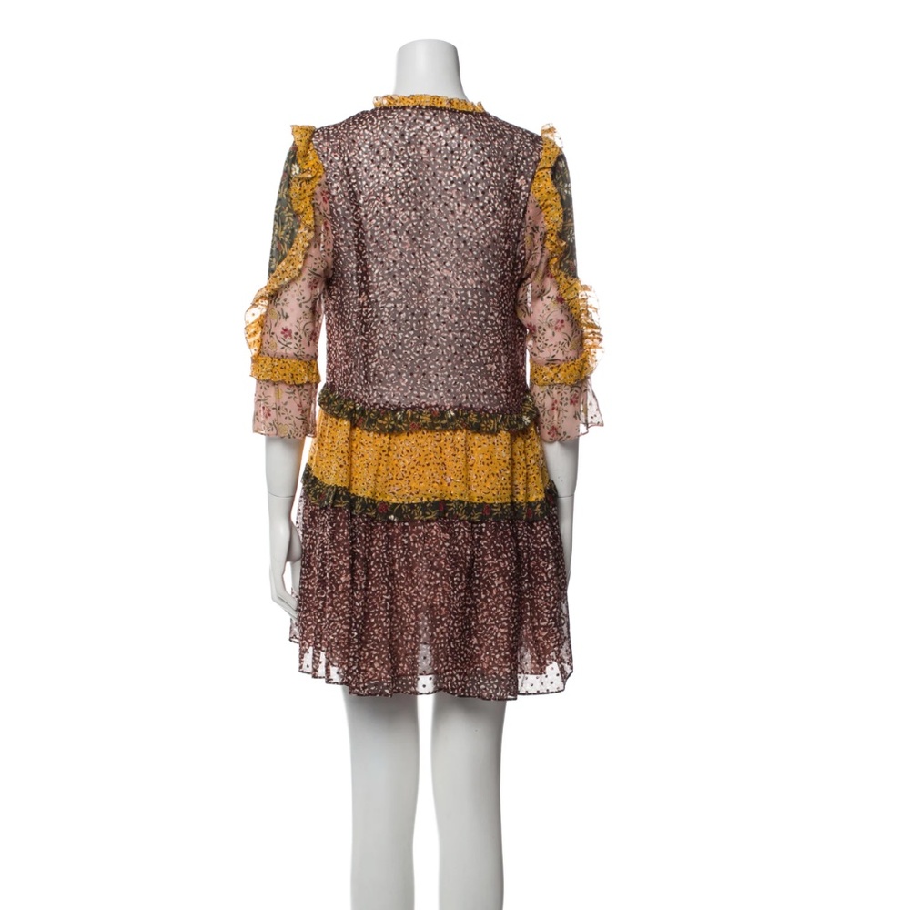 Ulla Johnson Silk Essie Crepe Mini Dress - Sz 4 - Picture 5 of 9